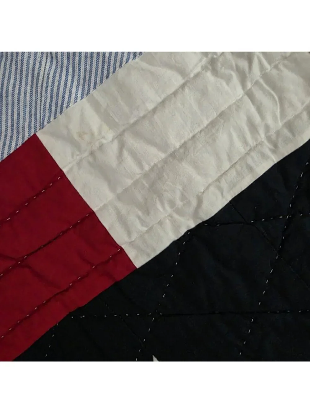 Tommy Hilfiger American Flag USA Stars & Stripes Twin Quilt